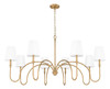 Z-Lite Jisele 8 Light Chandelier in Rubbed Brass (4505-8RB)
