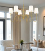 Z-Lite Jisele 6 Light Chandelier in Rubbed Brass (4505-6RB)