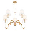 Z-Lite Jisele 5 Light Chandelier in Rubbed Brass (4505-5RB)