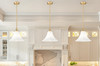 Z-Lite Fleur 1 Light Pendant in Modern Gold (1958P12-MGLD)