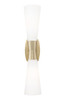 Z-Lite Emrys 2 Light Wall Sconce in Modern Gold (4504-2SL-MGLD)