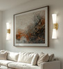 Z-Lite Emrys 2 Light Wall Sconce in Modern Gold (4504-2SL-MGLD)