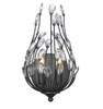 Z-Lite Gabriella 2 Light Wall Sconce in Matte Black (1957-2S-MB)