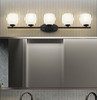 Z-Lite Colette 5 Light Vanity in Matte Black (1963-5V-MB)
