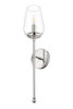 Z-Lite Dominique 1 Light Wall Sconce in Polished Nickel (2012-1S-PN)