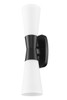 Z-Lite Emrys 2 Light Wall Sconce in Matte Black (4504-2S-MB)