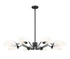 Z-Lite Breton 8 Light Chandelier in Matte Black (3048-8MB)