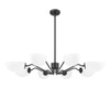Z-Lite Breton 8 Light Chandelier in Matte Black (3048-8MB)