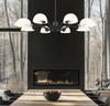 Z-Lite Breton 8 Light Chandelier in Matte Black (3048-8MB)
