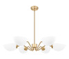 Z-Lite Breton 6 Light Chandelier in Modern Gold (3048-6MGLD)