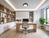 Z-Lite Quasars 1 Light Flush Mount in Matte Black (7701F12-MB-LED)