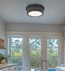 Z-Lite Bentley 1 Light Flush Mount in Matte Black (7702F12-MB-LED)