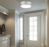 Z-Lite Bentley 1 Light Flush Mount in Brushed Nickel (7702F16-BN-LED)
