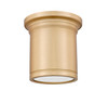 Z-Lite Bentley 1 Light Flush Mount in Modern Gold (7702F8-MGLD-LED)