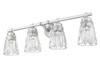 Z-Lite Andree 4 Light Vanity in Brushed Nickel (1960-4V-BN)