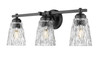 Z-Lite Andree 3 Light Vanity in Matte Black (1960-3V-MB)