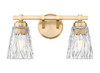Z-Lite Andree 2 Light Vanity in Modern Gold (1960-2V-MGLD)