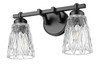 Z-Lite Andree 2 Light Vanity in Matte Black (1960-2V-MB)