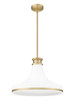 Z-Lite Reznor 1 Light Pendant in Modern Gold (831P18-MGLD)