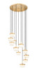 Z-Lite Renaud 11 Light Chandelier in Modern Gold (827P6-11R-MGLD-LED)