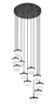 Z-Lite Renaud 11 Light Chandelier in Matte Black (827P6-11R-MB-LED)