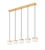Z-Lite Renaud 5 Light Linear Chandelier in Modern Gold (827P6-5L-MGLD-LED)