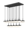 Z-Lite Renaud 17 Light Linear Chandelier in Matte Black (827P6-17L-MB-LED)