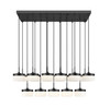 Z-Lite Renaud 17 Light Linear Chandelier in Matte Black (827P6-17L-MB-LED)