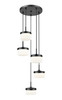 Z-Lite Renaud 5 Light Chandelier in Matte Black (827P6-5R-MB-LED)
