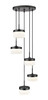 Z-Lite Renaud 5 Light Chandelier in Matte Black (827P6-5R-MB-LED)