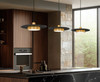 Z-Lite Ludo 1 Light Pendant in Matte Black + Modern Gold (829P20-MB-MGLD-LED)