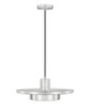 Z-Lite Ludo 1 Light Pendant in Brushed Nickel (829P16-BN-LED)