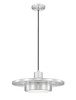 Z-Lite Ludo 1 Light Pendant in Brushed Nickel (829P16-BN-LED)