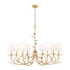 Z-Lite Aslin 8 Light Chandelier in Gold Leaf (830-42GLF)