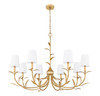 Z-Lite Aslin 8 Light Chandelier in Gold Leaf (830-42GLF)