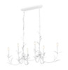 Z-Lite Aslin 6 Light Linear Chandelier in Textured White (830-44L-TXWH)
