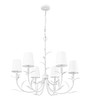 Z-Lite Aslin 6 Light Chandelier in Textured White (830-31TXWH)
