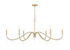 Z-Lite Toussant 6 Light Chandelier in Modern Gold (6103-63MGLD)