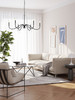 Z-Lite Toussant 6 Light Chandelier in Matte Black
 (6103-45MB)