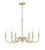 Z-Lite Toussant 6 Light Chandelier in Modern Gold (6103-32MGLD)