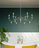 Z-Lite Toussant 6 Light Chandelier in 
Brushed Nickel (6103-45BN)