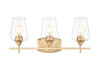 Z-Lite Joliet 3 Light Vanity in Burnished Brass (473-3V-BBR)