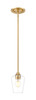 Z-Lite Joliet 1 Light Pendant in Burnished Brass (473MP-BBR)