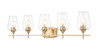 Z-Lite Joliet 5 Light Vanity in Burnished Brass (473-5V-BBR)