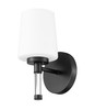 Z-Lite Henri 1 Light Vanity in Matte Black (7700-1V-MB)