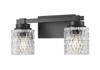 Z-Lite Jacqueline 2 Light Vanity in Matte Black (6101-2V-MB)