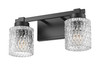 Z-Lite Jacqueline 2 Light Vanity in Matte Black (6101-2V-MB)