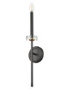 Z-Lite Gaultier 1 Light Wall Sconce in Matte Black + Modern Gold (6100-1S-MB)