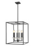 Z-Lite Gaultier 6 Light Chandelier in Matte Black + Modern Gold (6100-21MB)