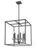 Z-Lite Gaultier 6 Light Chandelier in Matte Black + Modern Gold (6100-21MB)
